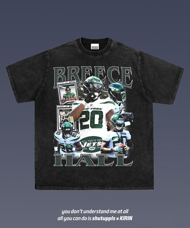 Breece Hall 1.0 Graphic Tee  American Football  Gift For Fan