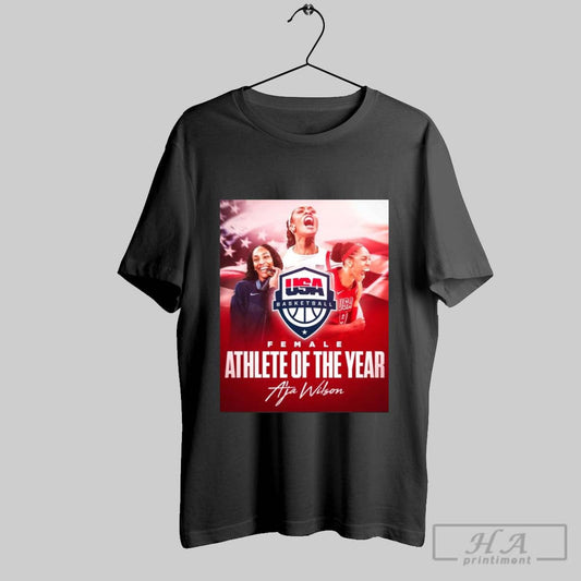 Poster Usa Basketball Female Athlete Of The Year Aja Wilson T Shirt