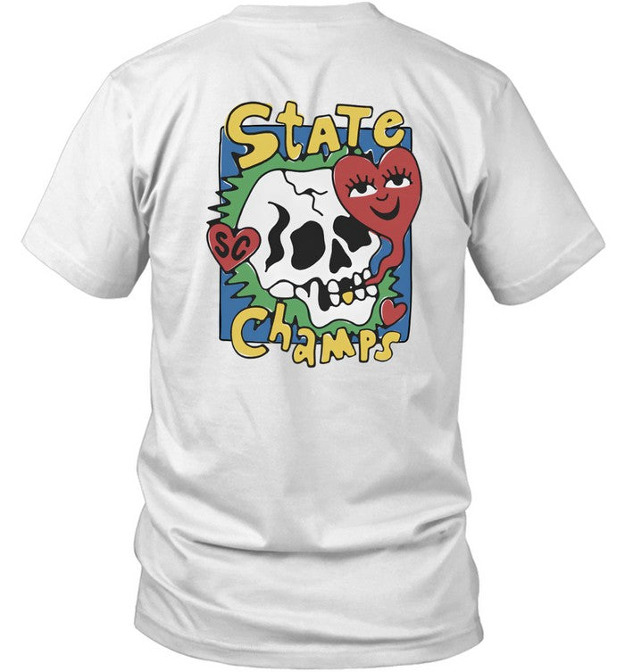 State Champs Skull Heart Hot T Shirt