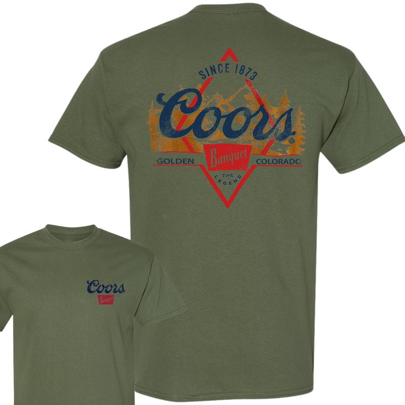 Coors Golden Banquet 2-Sided T-Shirt, Unisex T-Shirt, Full Color T-Shirt, For Men, For Women