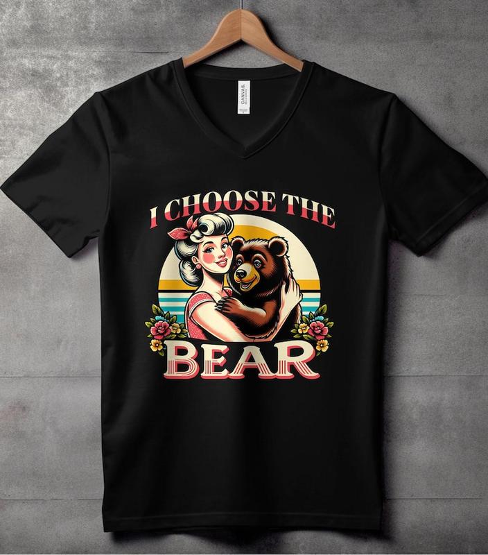Empowering Women Retro Shirt I choose the bear, 4B Movement Shirt, Womens Rights Gift, Trendy Feminist Shirt Gift to Empower Women
