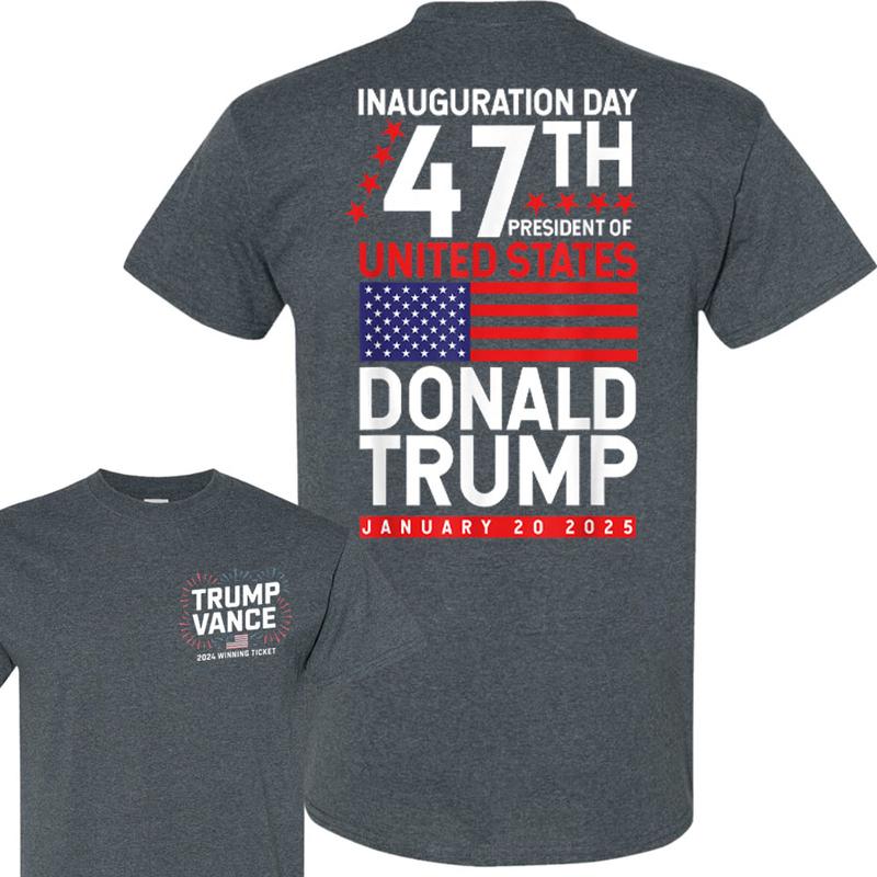 Donald Trump Won 2024 Election Inauguration Shirt, Trump Vance 2024 Winning Ticket Shirt, Trump President 2024 Shirt, Pro-Trump, Full Colors