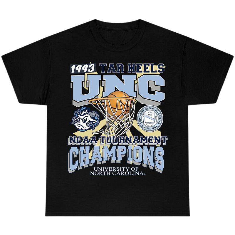 UNC Men Shirt 1993 TAR Heels UNC Champions T-Shirt, Full Color T-Shirt, Unisex T-Shirt, For Men, For Women billabongshirts
