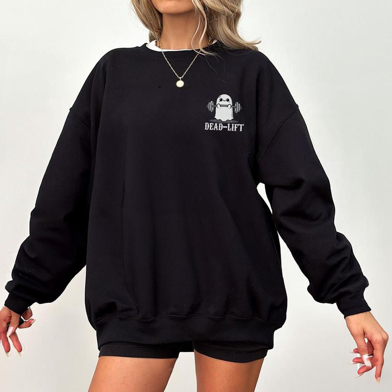 Dead Lift Ghost Shirt, Gym Halloween Shirt, Funny Gym Halloween Tee, Fitness Lover Halloween Sweatshirt, Ghost Halloween T-Shirt, Gym Lover Shirt, Cut