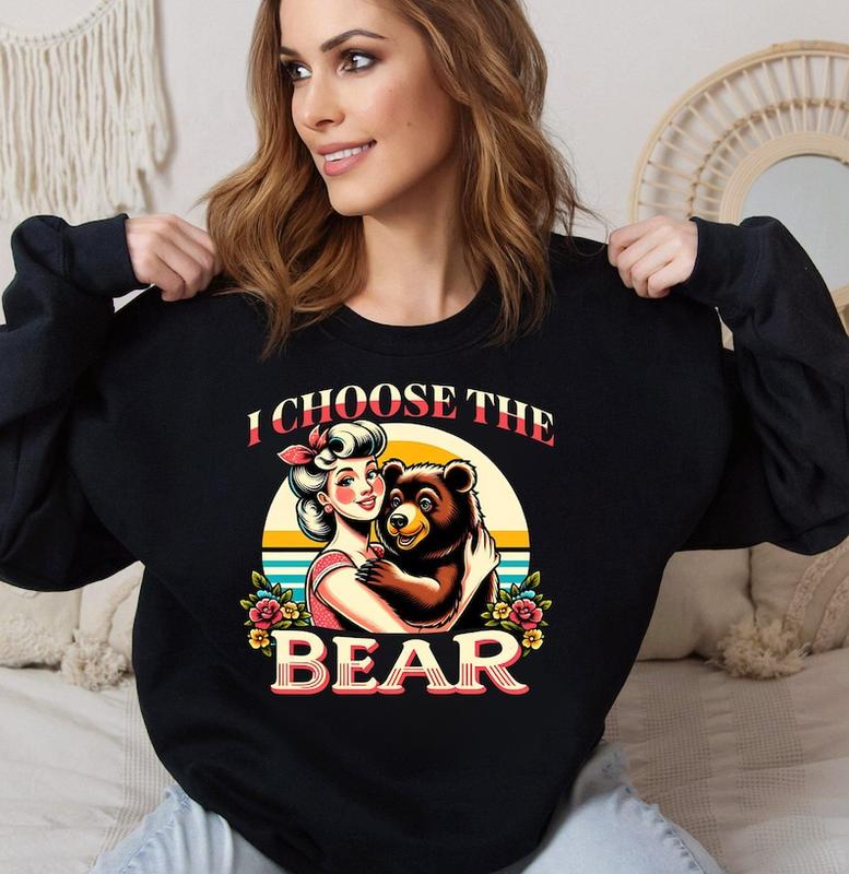 Empowering Women Retro Shirt I choose the bear, 4B Movement Shirt, Womens Rights Gift, Trendy Feminist Shirt Gift to Empower Women