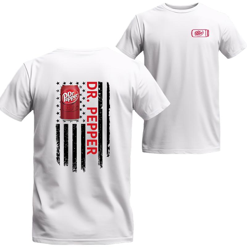 Dr.Pepper 2 Sided Unisex Shirt Logo Flag Shirt, Unisex T-shirt For Men, For Women, Best choice, Menswear Top, Beer Shirt Underwear Tshirt