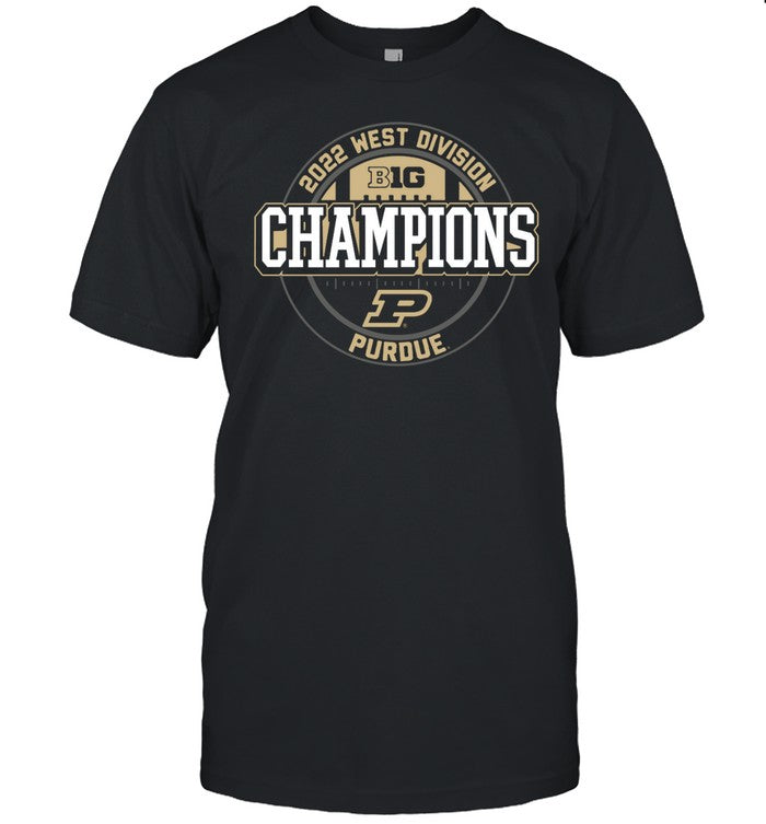 2022 West Division Big 10 Champions Purdue Football Shirt_1