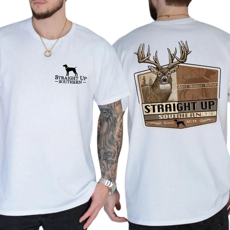Buck Nothing Better Unisex T-Shirt, Trophy Buck Hunting Shirt, Deer Tshirt, Southern Hunting Gift For Men, Classic Casual Menswear, Soft Cotton Top