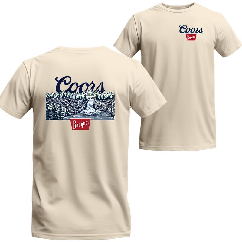 Coors Banquet Waterfall T-shirt, Gifts for Him, Unisex T-shirt For Men, For Women, The Best Choice