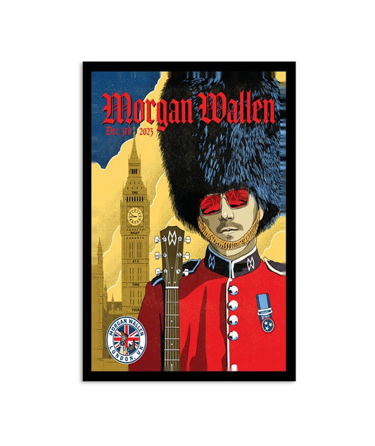 Morgan Wallen London Dec 3, 2023 Tour Poster