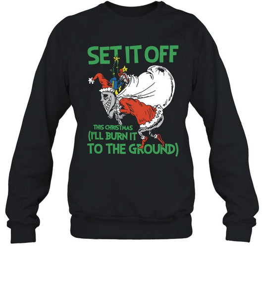 Set It Off Band Grinch Holiday T-Shirt
