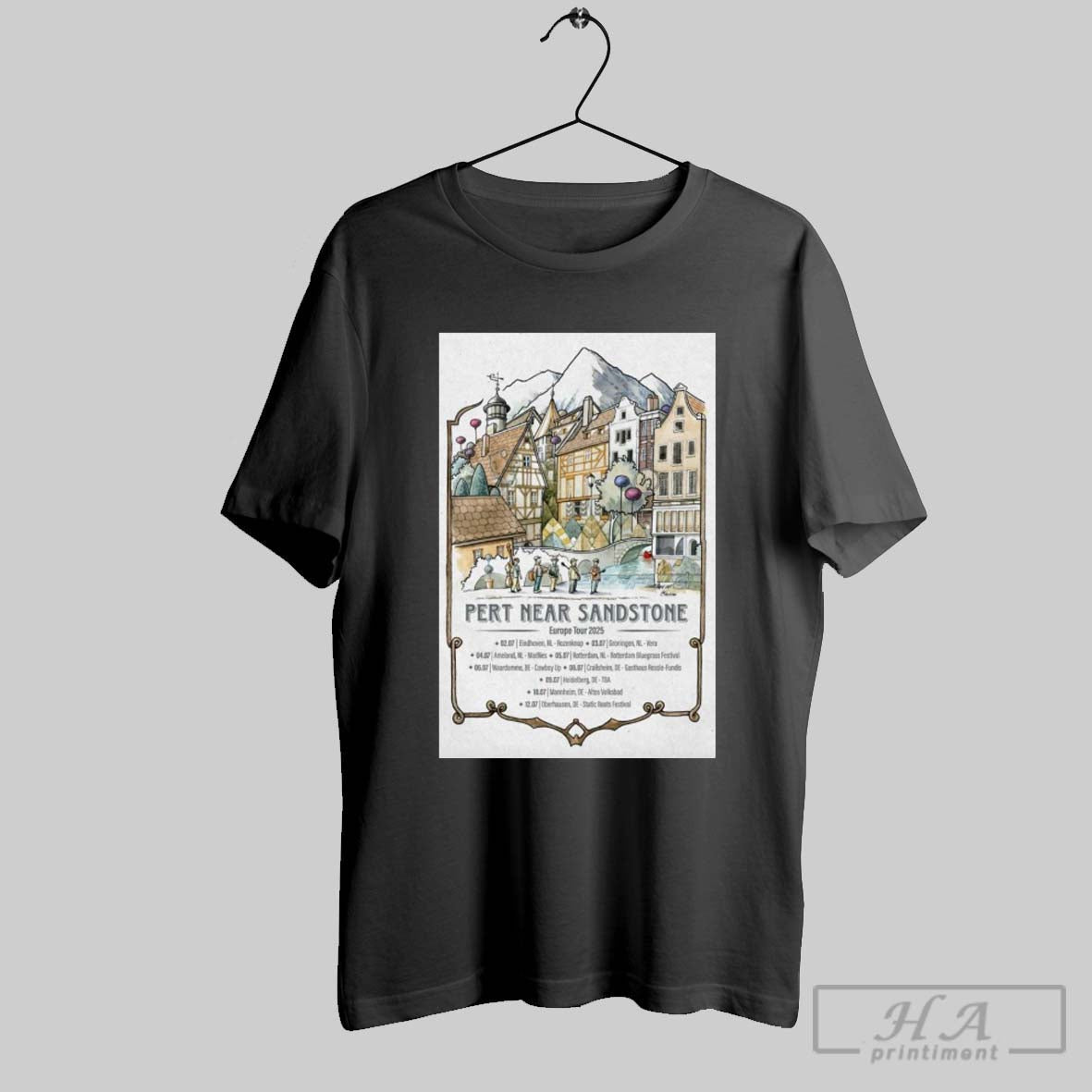 Poster Pert Near Sandstone Europe 2025 Tour 02 07 Eindhoven Nl Rozenknop T Shirt