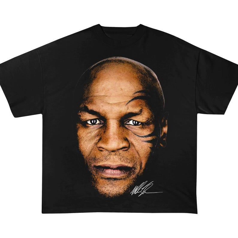 Vintage Mike Tyson Shirt, Boxing Graphic Tee, Vintage Streetwear, Autographed T-Shirt