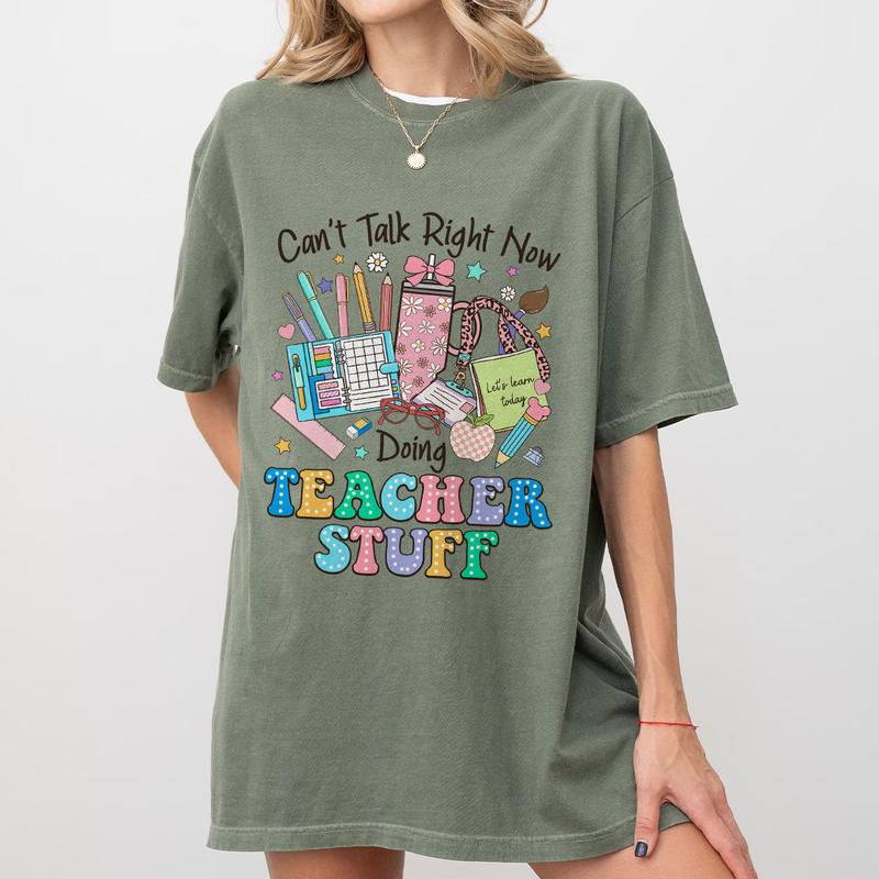 CanÃ¢â‚¬â„¢t Talk Right Now Doing Teacher Stuff T-shirt, Teacher Shirt, Funny Teacher Tee, Retro Teacher Shirts, Teacher Appreciation Gifts, Back To School S