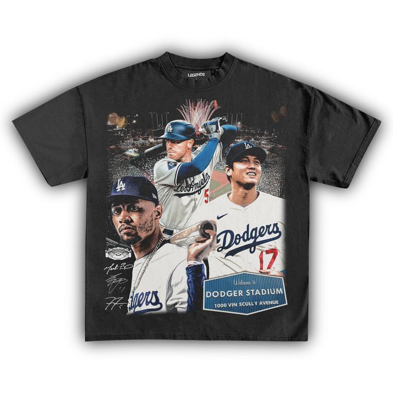 DODGER TOP 3 MVP GRAPHIC TEE, Sport Shirt Graphic Tee Trendy Baseball Shirt Gift For Fans All Size Short Sleeve Summer Fashion Hip Hop Streetwear Style, Y2k 2000 Shirt, Gift Idea