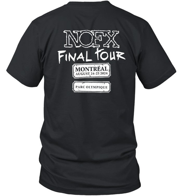 NOFX Final Tour Hepatitis Poutine Bathtub MontrÃ©al, QC August 24-25, 2024 T Shirts