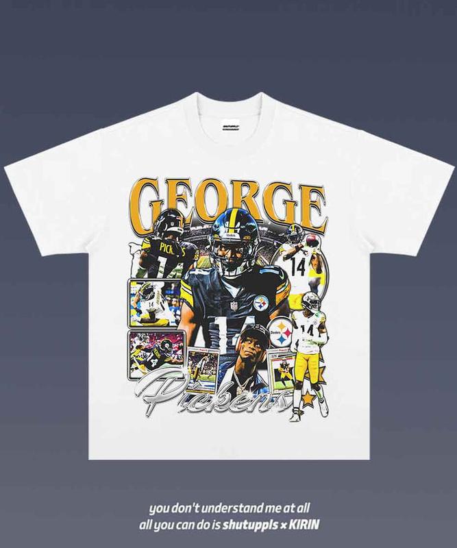 GEORGE PICKENS 1.0 Graphic Tee  American Football  Gift For Fan