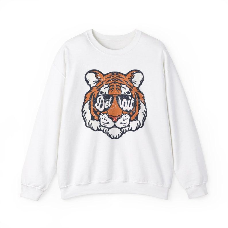 Vintage Detroit Baseball Sweatshirt Detroit Sweatshirt Vintage Tigers Baseball Fan Gift Baseball Opening Day Game Day Apparel Retro Detroit