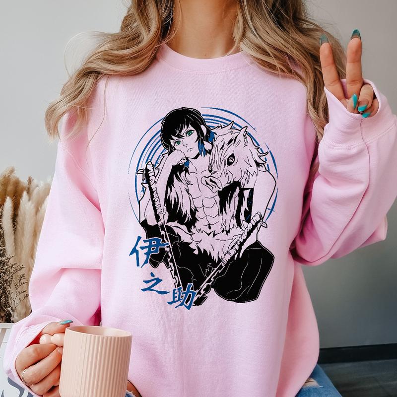 Inosuke Hashibira t-shirt, Beast Breathing Shirt, Demon Slayer main characters shirt, Kimetsu No Yaiba t-shirt, anime sweatshirt hoodie, Tanjiro shirt