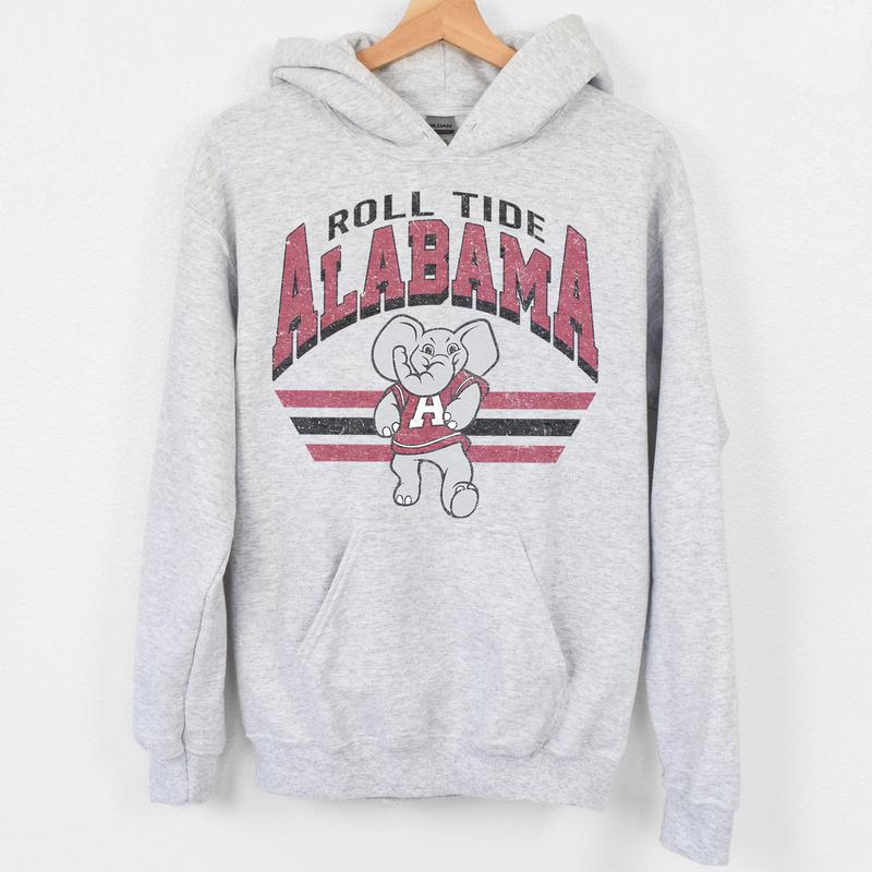 Alabama Crimson Tide Vintage NCAA Sweatshirt, Unisex Alabama Football Shirt, Classic Sport Hoodie, Football Fans Gift, Cotton T-Shirt, Hoodie