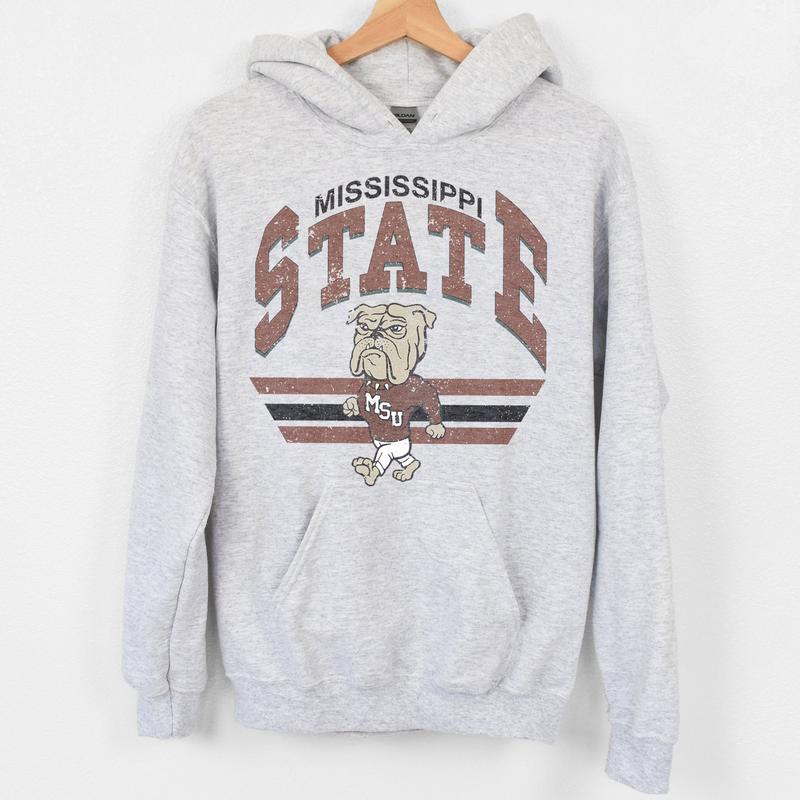 Mississippi State Bulldogs Vintage Football NCAA Sweatshirt - Tshirt - Hoodie, Mississippi State University Unisex Football NCAA Shirt, Unisex Vintage NCAA Shirt, Classic Football Shirt, Gifts For Football Fan Sport, Cotton, Sweatshirt, T-Shirt, Hoodie