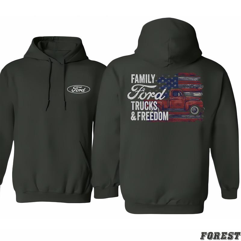 Ford - F-1 Freedom Truck Hoodie, Find Your Signature Look, Choose Your Hue, Wear It Your Way, Cozy & Warm, Every Body, Classic Cotton, Unisex