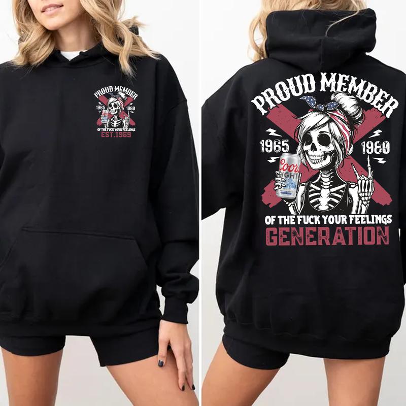 Gen X Shirt Proud Members Of Gen X CL TShirt, Customize Gen X TShirt Raised On Hose Water And Neglect T-Shirt - Vintage Inspired Funny Saying Sarcasm Quotes Shirt - Fit, Casual