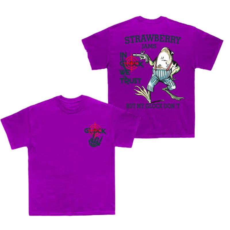 Glock bone hand, Strawberry jams - But My Glock Don't -In Glock We Trust Tshirt, Unisex Tee, Funny Tee, Frog Shirt,  Tshirt tshirt for women