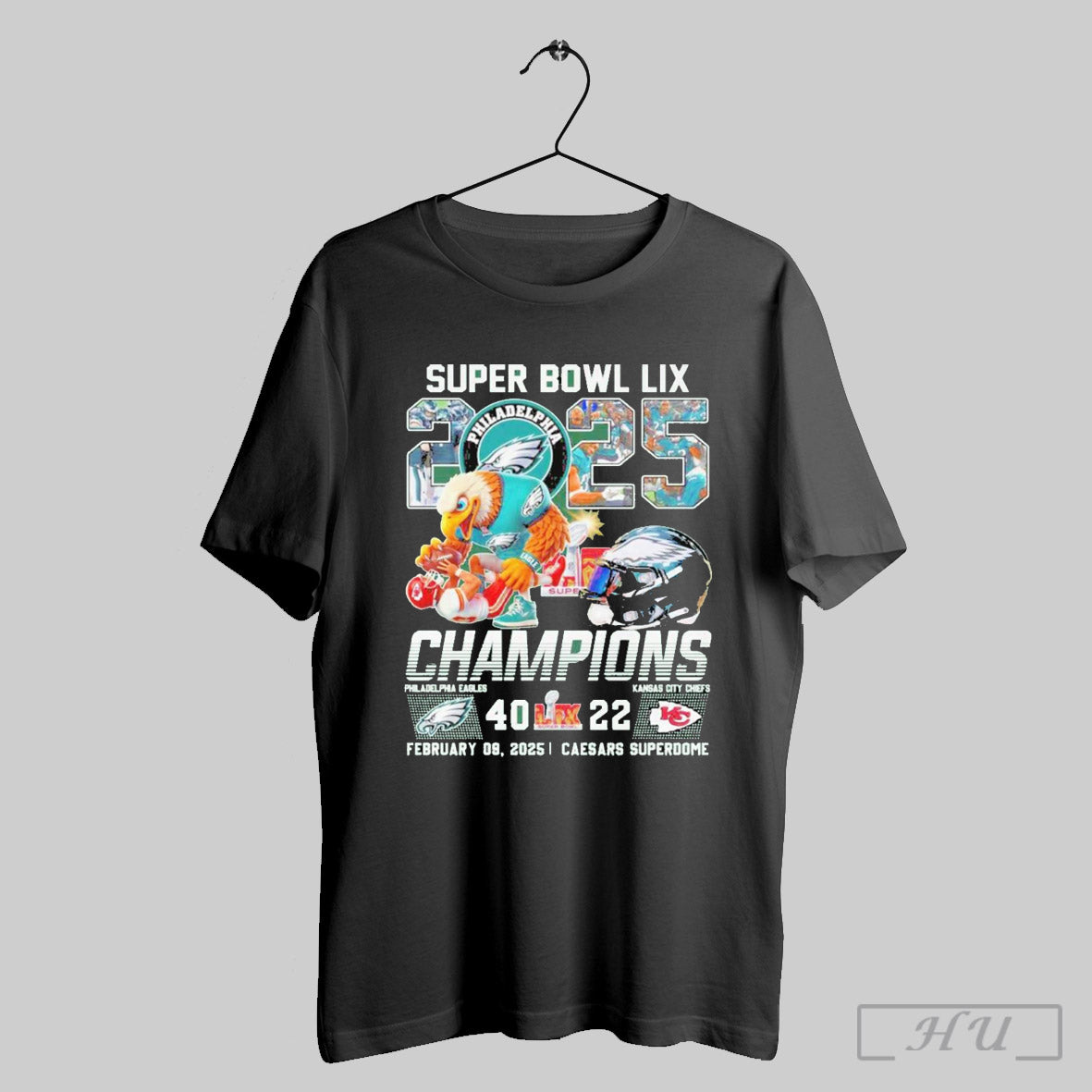 Super Bowl Lix 2025 Philadelphia Eagles Champions 40 22 Limited Edition T Shirt Sweatshirt
