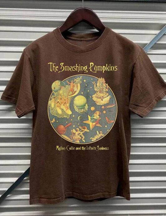 Vintage 1996 The Smashing Pumpkins Band Tour T-Shirt 80S , Vintage The Smashing Pumpkins 80S rock tour shirt, music vintage tour, tour band shirt