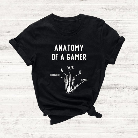 Anatomy Of A Gamer Shirt, Computer Gamer Shirt, Computer Gamer Gift, Video Game Shirt, Gift For Boyfriend, Funny Gamer Shirt, Gift For Boys, Unisex Co