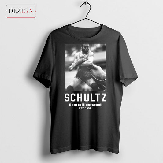Schultz Sports Illustrated Est 1954 black and white photo t-shirt