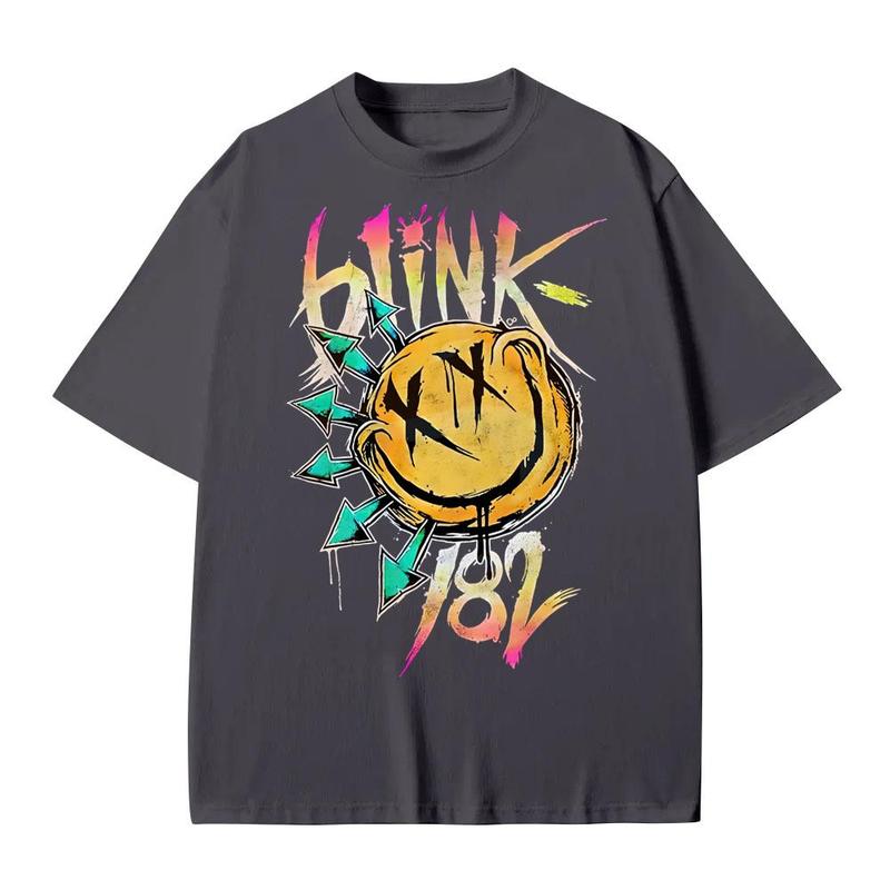 Blink 182 Shirt, Blink 182 Tshirt, Blink 182 Concert Graphic Shirt Casual Crewneck