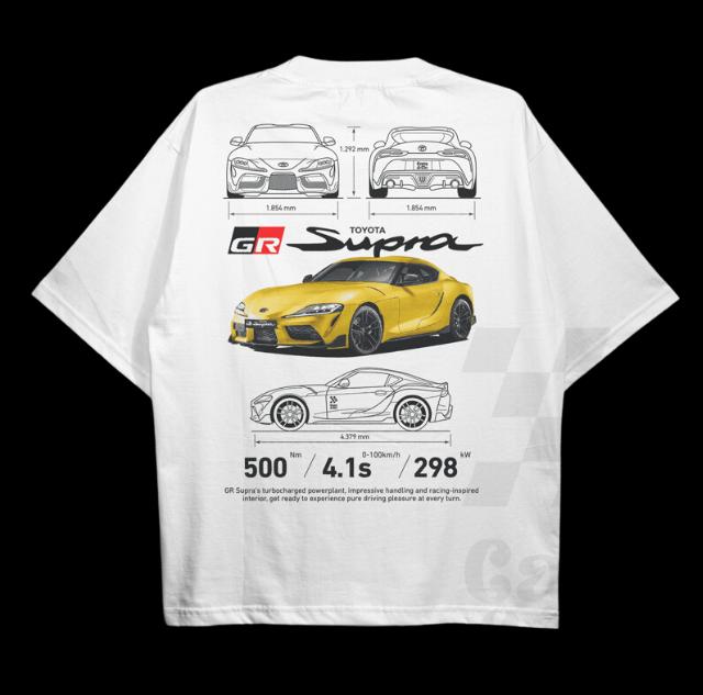 GR SUPRA MK5 WHITE Tshirt, Gr Supra MK5 Shirt, Vintage Graphic Tee, Technical Specs T-Shirt, Y2K Shirt, Racing Shirt, Car Shirt Trending, Sport Car Sh