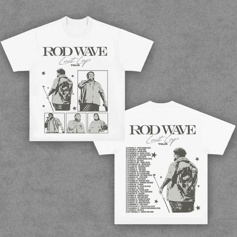 Rod Wave V2 Last Lap T-Shirt,Graphic T-Shirt, Rapper Shirt Rap Tee, Vintage Y2K, Hoodie, Sweatshirt Clothing Cotton