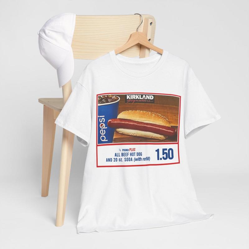 If you raise the price of the hotdog quote T-Shirt, Costco hotdog Streetwear T-Shirt Cotton Menswear