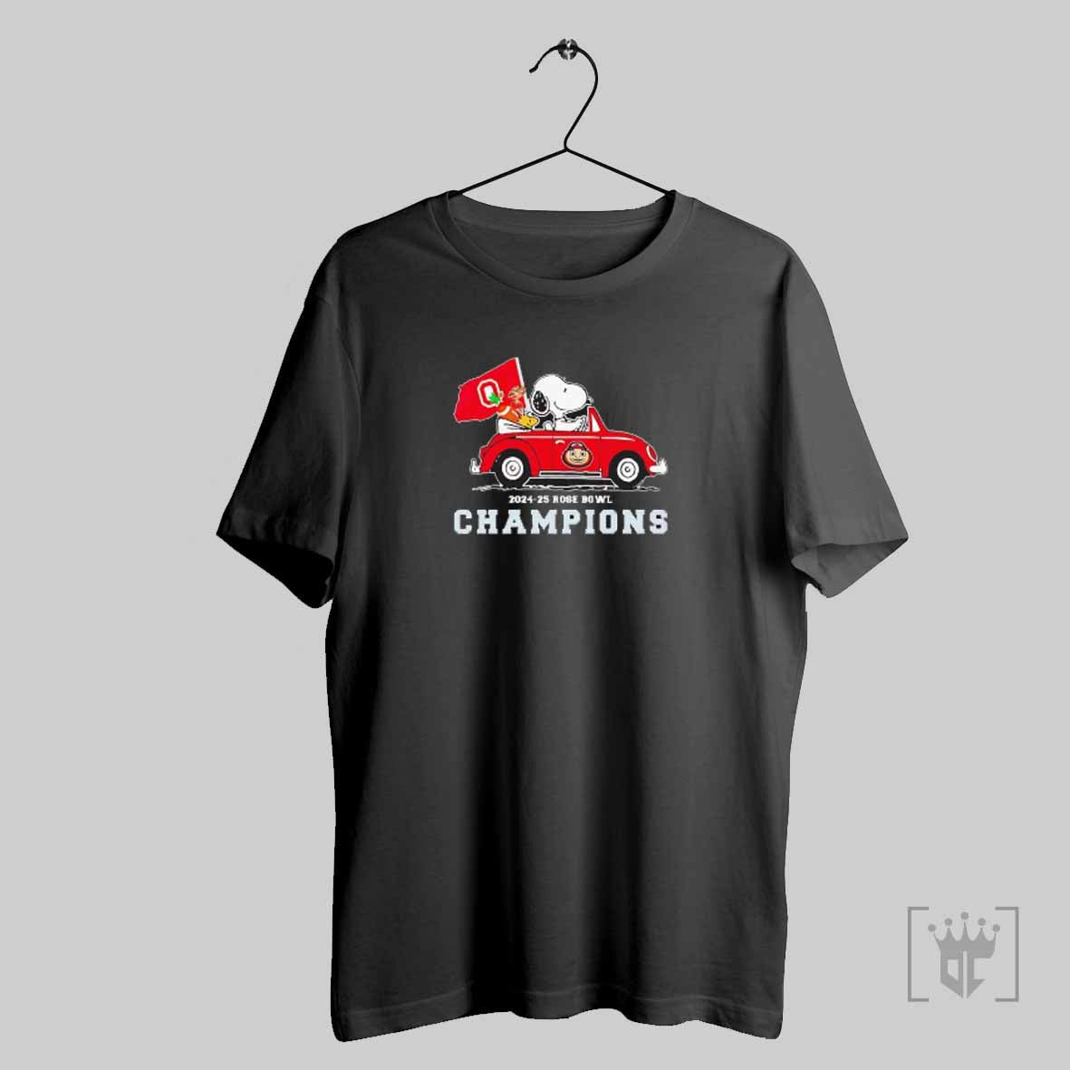 Snoopy Driving Car Ohio State Buckeyes Rose Bowl Champions 2024 2025 T Shirt