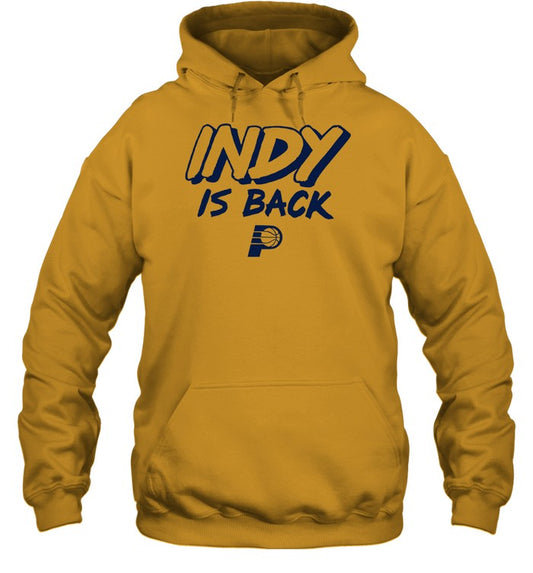 Indy Is Back Shirt, Hoodie, Sweater, Long Sleeve And Tank Top-Unisex T-Shirt