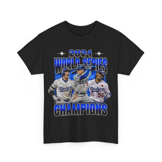 2024 World Series Champion Dodgerrr, Casual Sport Shirt Trendy Fan Gear Perfect Gift for Baseball Fans, Short Sleeve Summer Fashion Hip Hop Streetwear Style, Y2k 2000 Shirt, Gift Idea