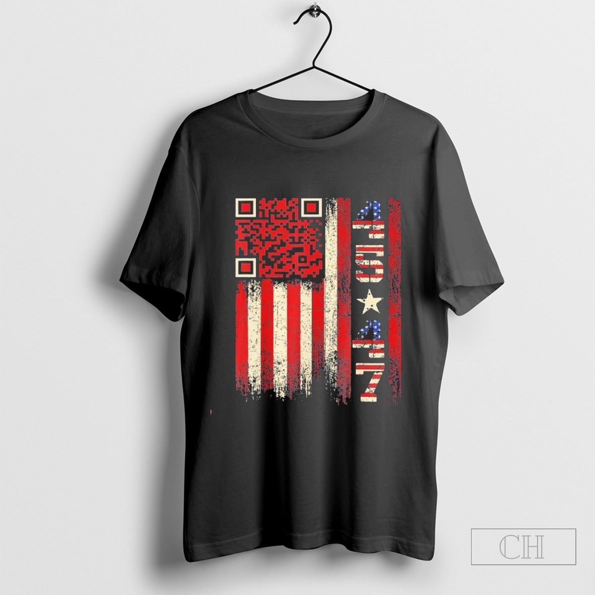 Qr scan me president Trump 45 47 Trump dancing code 2025 T-shirt