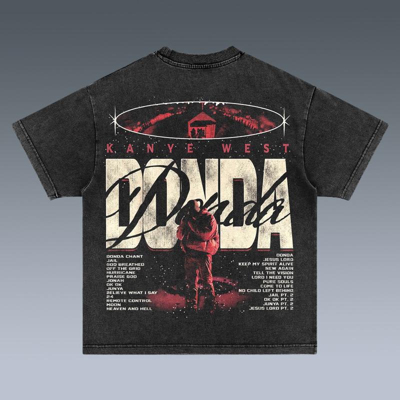 KANYE WEST - DONDA 2 SIDES Cotton Vintage Shirt To Match Sneaker Hiphop Clothing Rapper Merch Shirt, Hiphop Tour Concert 2024, Gift For Fan Y2K Aesthetic Hoodie Sweatshirt