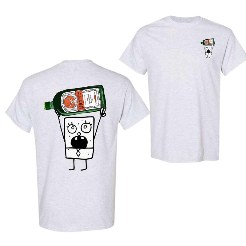 Doodlebob Jagermeister 2 Sided T-Shirt, Funny Drinking T-Shirt, Unisex T-Shirt, For Men, For Women, Gift For All Menswear Top