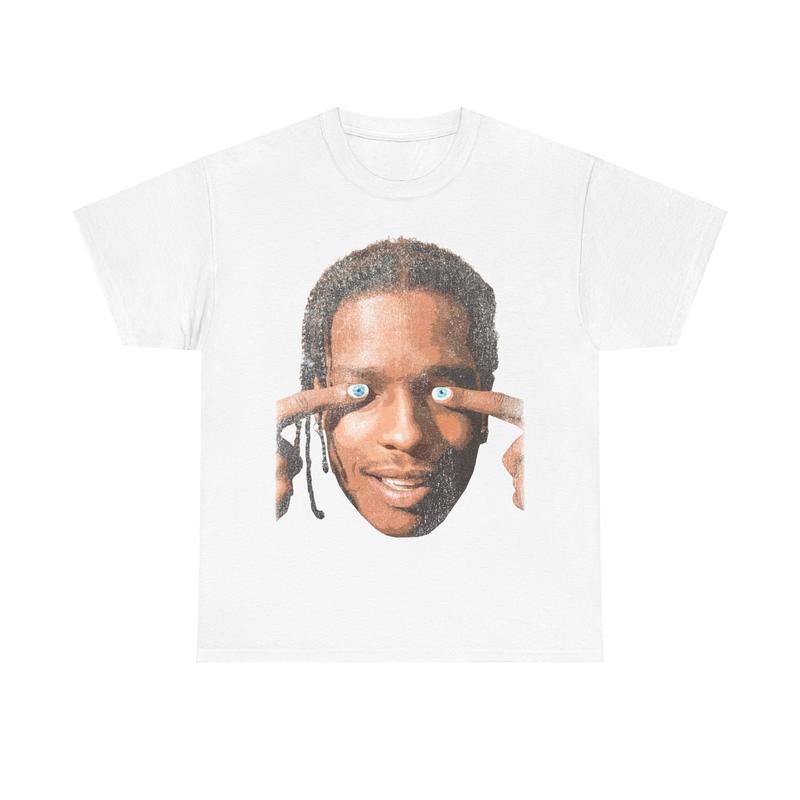 Asap Rocky Nails Eyes T-Shirt Unisex Trippy Hip-Hop Style Graphic Bootleg