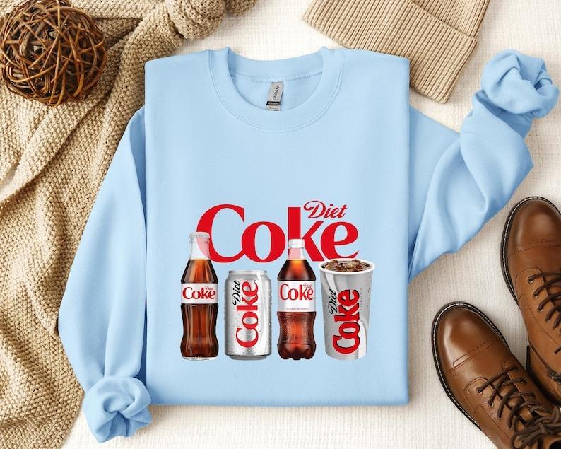 Diet Coke Sweatshirt HoodieT Shirt , Diet Coke Lover Sweatshirt, Funny Coke Shirt, Coke Lover Sweater, Coke Long Sleeve, Diet Coke Shirt, Party Christ