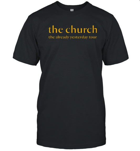 2024 The Church Gold Logo Tour Australia New Tee