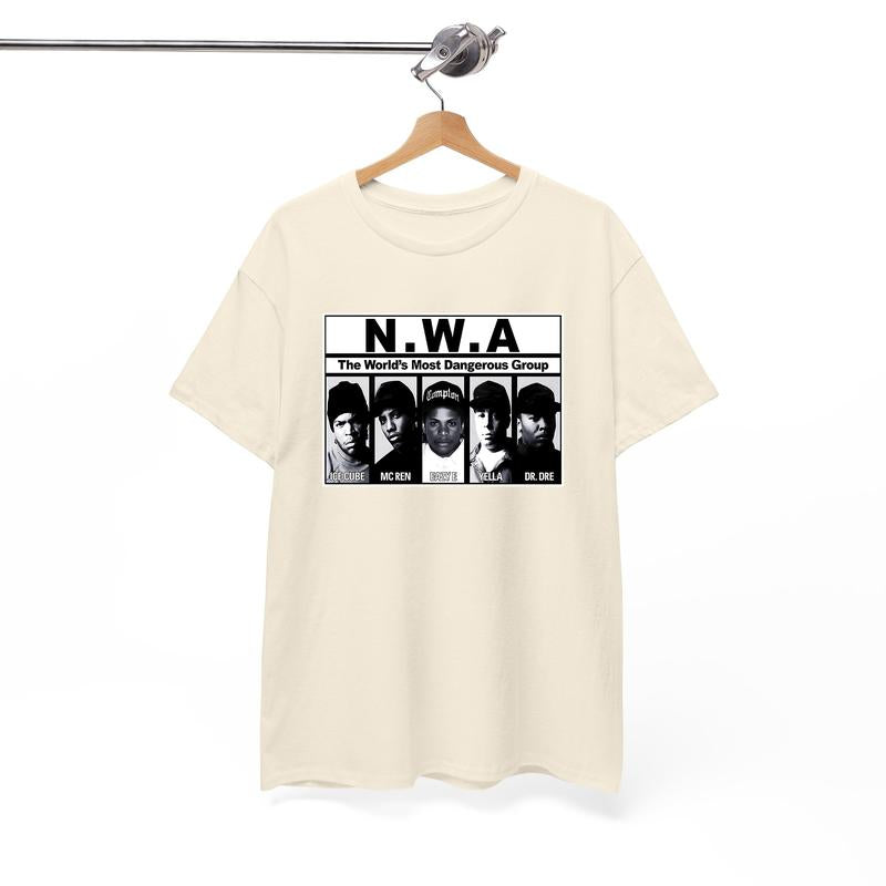 NWA Shirt,NWA TShirt,NWA T-Shirt , N.W.A Merch Tour Hip Hop Rap Tee