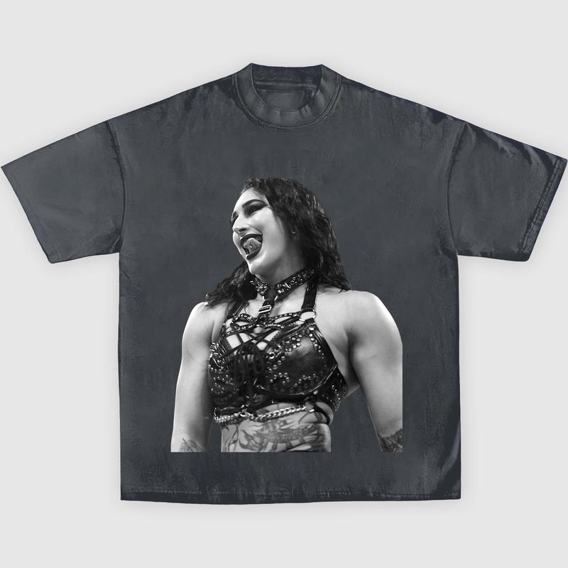 RHEA RIPLEY V4 TEE Wrestling Tee, Wrestling Graphic Tee, WWE Shirt, Sports T-shirt, Wrestling Gift, Gift for Him Gift For Her Hoodie Sweatshirt