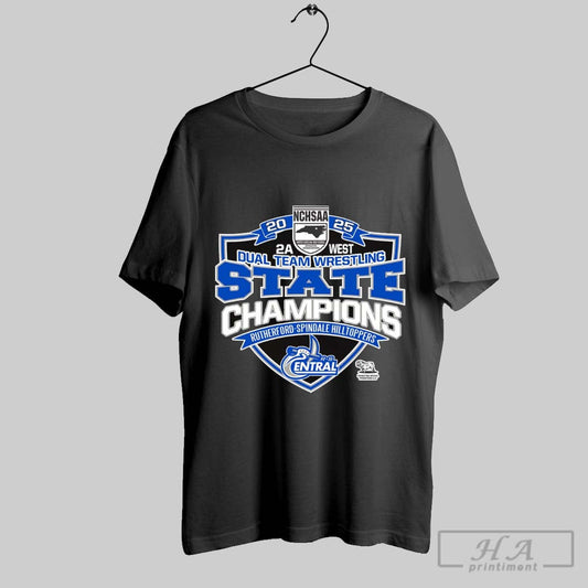Rutherford Spindale Hilltoppers 2025 2a West Dual Team State Wrestling Champions T Shirt