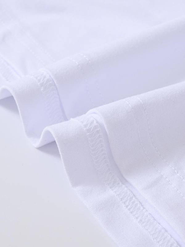 Men's Letter Print Round Neck GraphicÂ Tee, Regular FitÂ Casual Short Sleeve T-shirt for Summer, Men's Top for Daily Wear