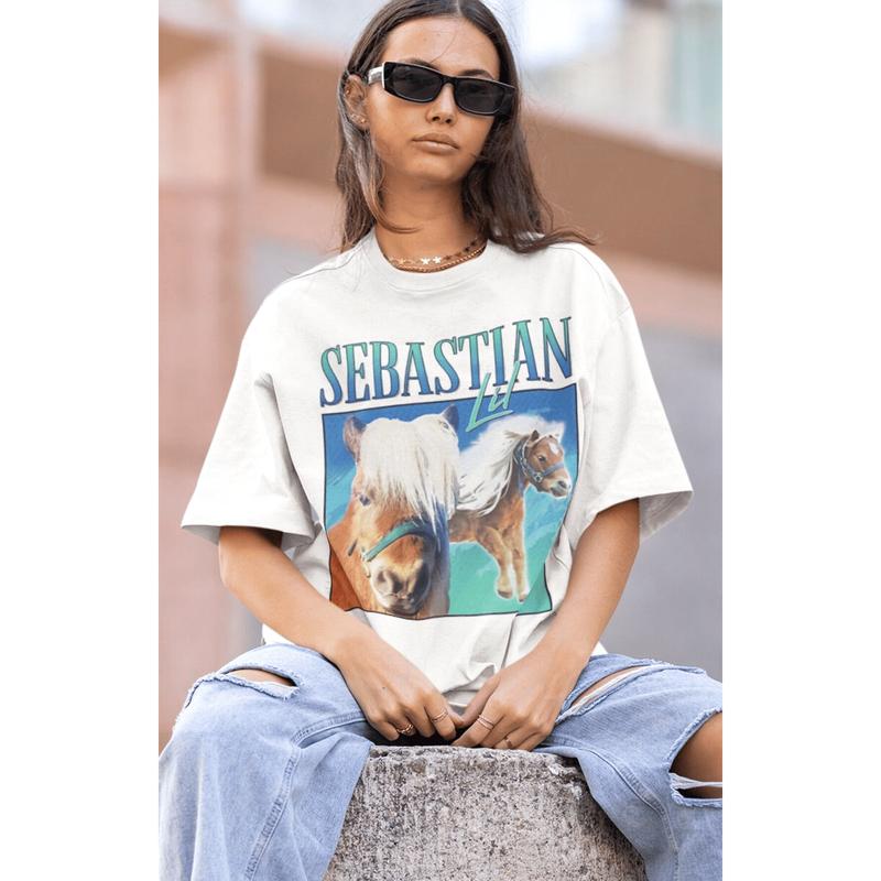 LIL SEBASTIAN Tshirt  Lil Sebastian Homage T-Shirt Shirt Shirt Tee Shirt Funny Vintage Retro 90'S, Unisex Cotton Graphic Tee